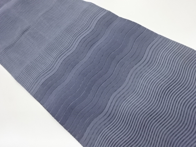 絽綴れよろけ縞模様織出し名古屋帯